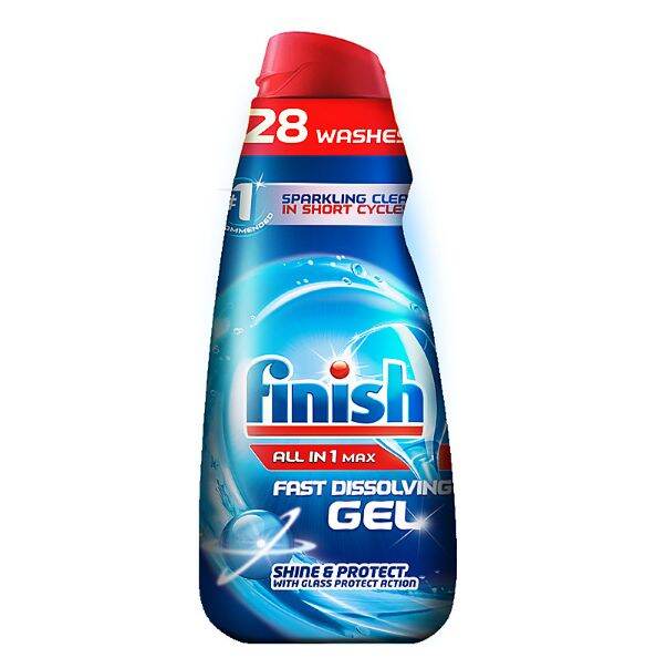 [เก็บโค้ดส่งฟรี] Finish ฟินิช All in 1 Max gel Dishwasher Fast Dissolving Regular Original 700