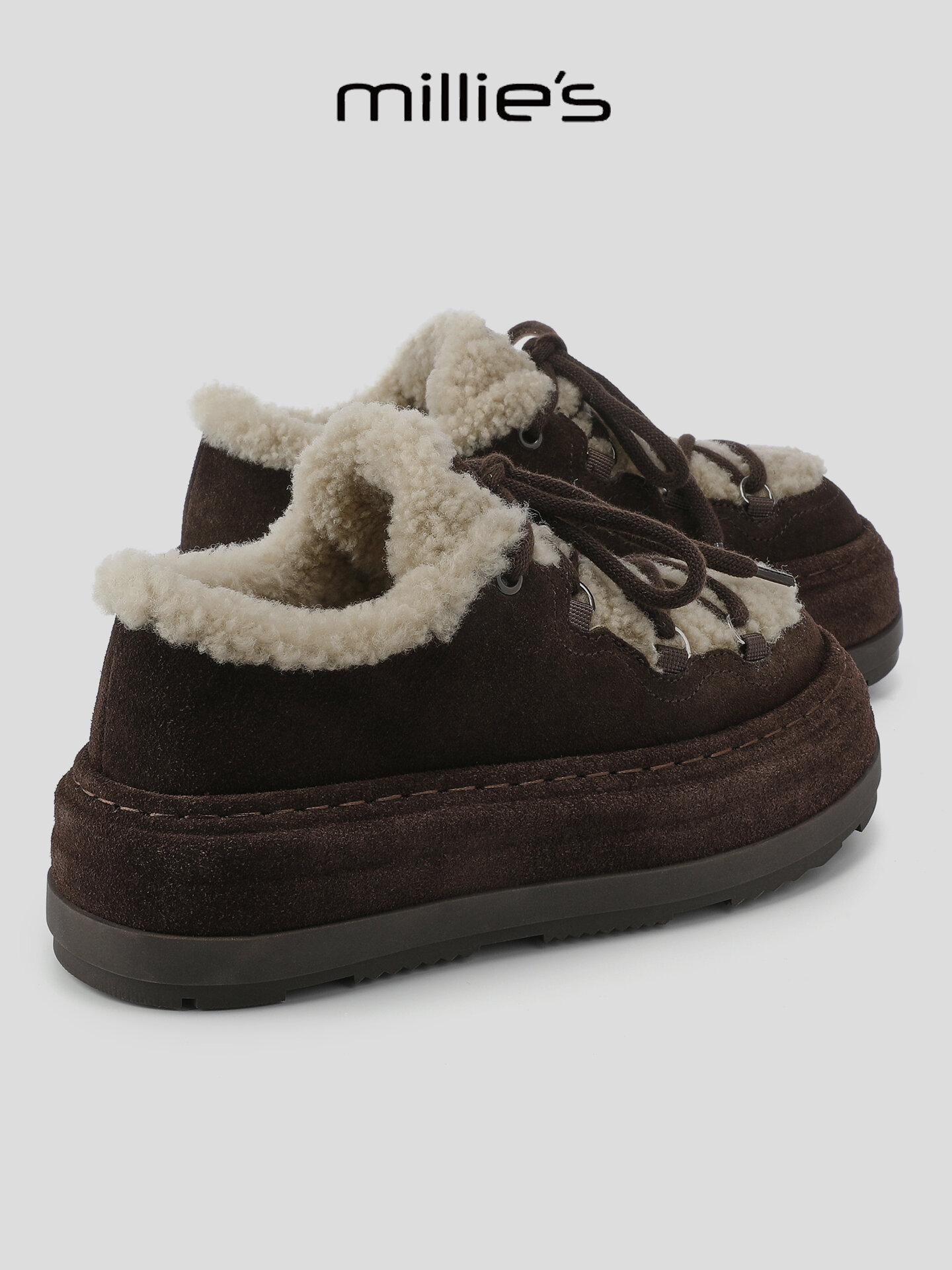 MILLIE'S | Wool Fleece Insulated Warm Shoes ราคา 8,875 บาท*ส่งฟรี