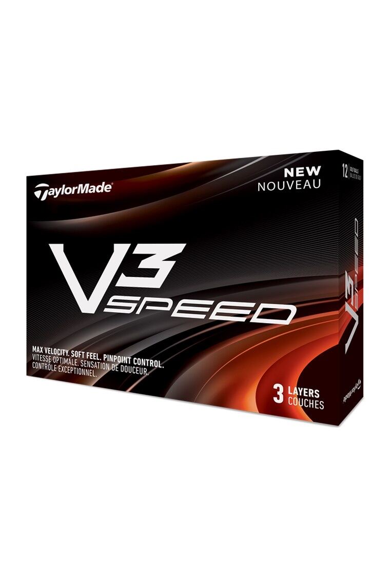 TAYLORMADE V3 Speed golfball ลูกกอล์ฟ (แพ็ค 12 ลูก)