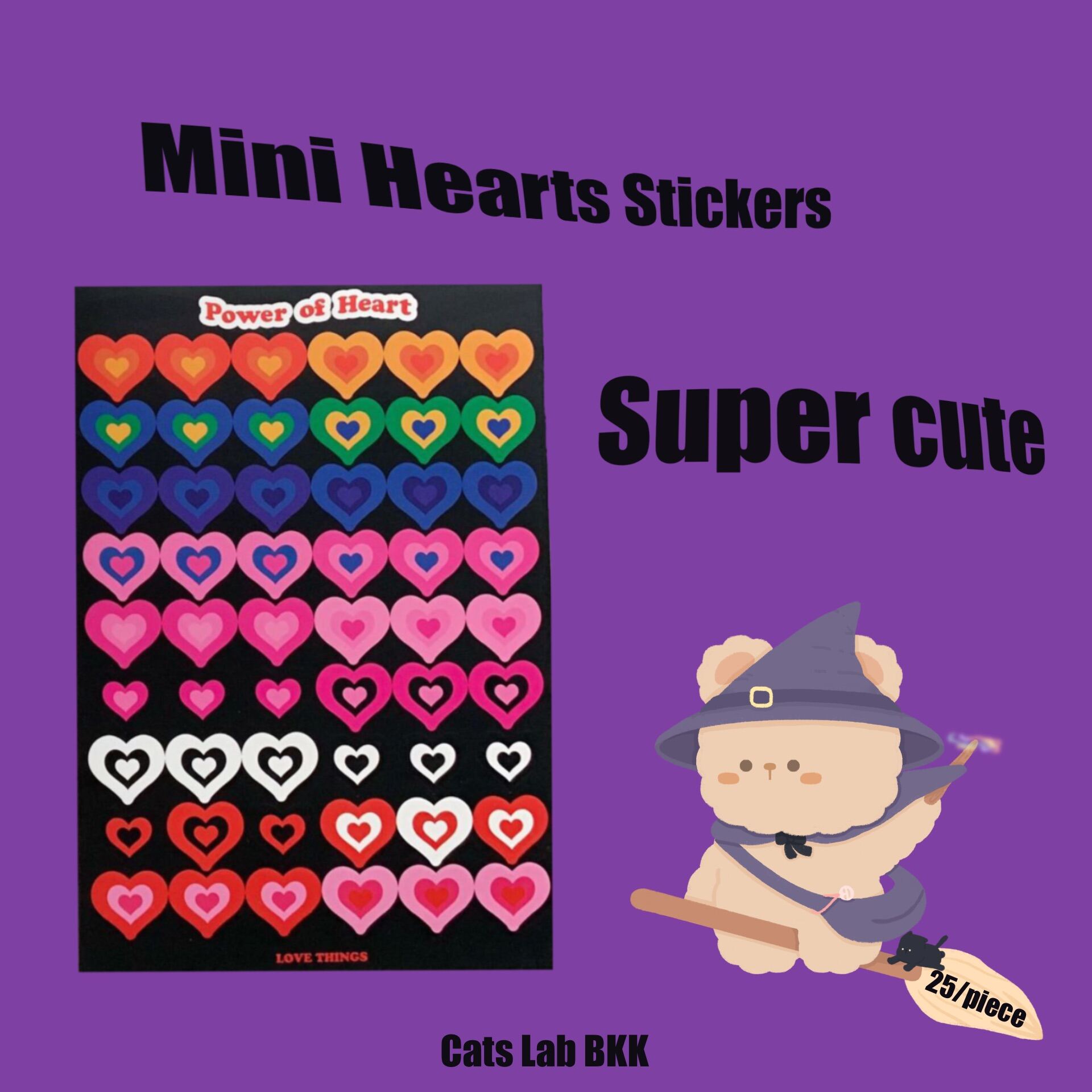 Mini Hearts Stickers ♥️ | สติ๊กเกอร์หัวใจ 💕