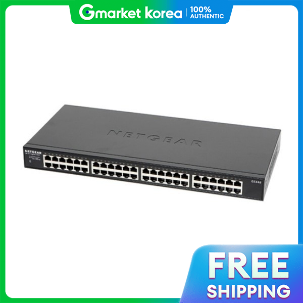 Netgear | Netgear Gs348 Gigabit 48-Port Switching Hub, Silent, Rack-Mountable, Metal Case ราคา 20,878 บาท*ส่งฟรี