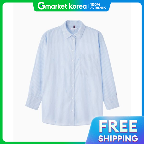 TOMMY HILFIGER | Tommy Hilfiger Poplin Monotype Shirt Bb T22F0Wsh030Wt1 02Z ราคา 7,629 บาท*ส่งฟรี