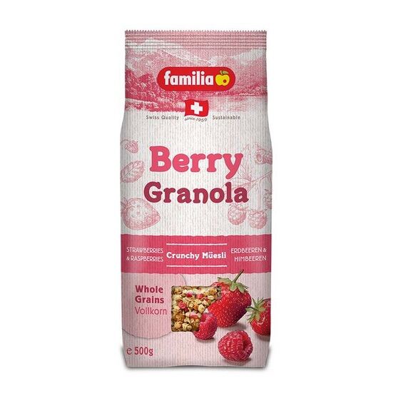 Familia Berry Granola Crunchy Muesli strawberries& rasberries 500 g