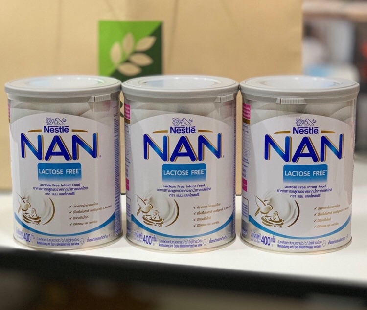 NAN AL 110 Lactose Free ขนาด400 กรัม แพค 3 กระป๋อง exp 12/2021