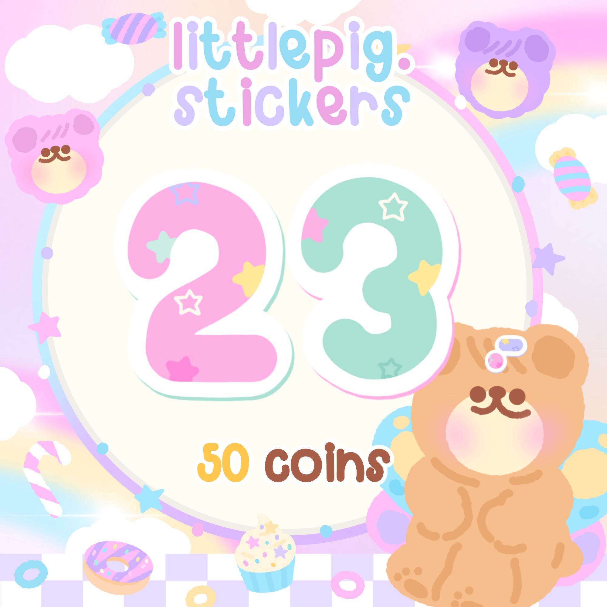 สติ๊กเกอร์ไลน์ สติกเกอร์ไลน์ ธีมไลน์ อิโมจิไลน์ 50 เหรียญ เหรียญแท้ไม่มีหาย 🚫ส่งเป็นgift🚫 🧸 เหรียญแท้ ไม่หาย ราคา 25 บาท*ส่งฟรี