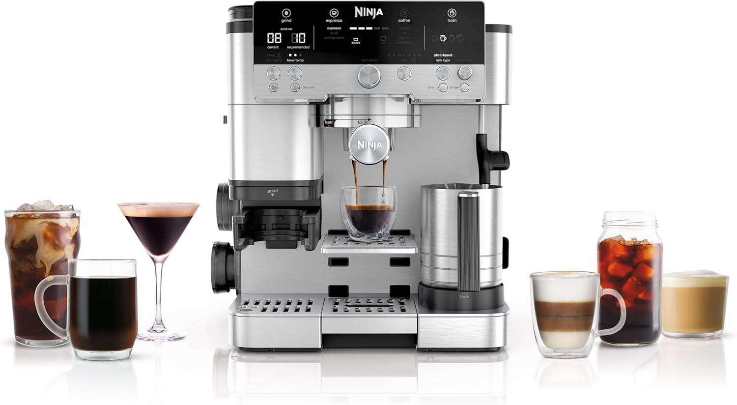 Ninja Luxe Premier Coffee Maker 3-in-1 (Espresso, Cold brew and Filter), 220V, Imported from Europe, Ships within 1-2 Weeks (Random color: silver or gray ) ราคา 52,900 บาท*ส่งฟรี