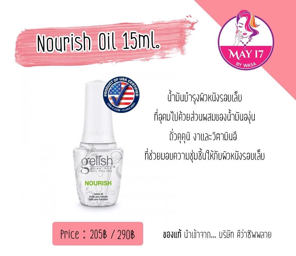 Gelish Nourish Cuticle Oil 15ml.(ออยบำรุงขอบเล็บ) Lazada.co.th