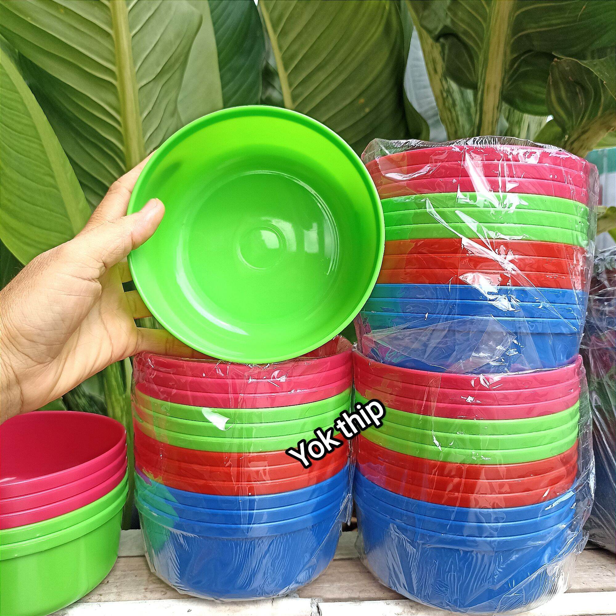ขันน้ำ 13cm. ((ยกโหล 12ใบ)) ขันตักน้ำ เล่นสงกรานต์ ผสมแป้ง ทาหน้า เนื้อดี สีสวย ไซร์พอดีมือ ใช้ได้ทั้งเด็กและผู้ใหญ่ ราคา 69 บาท*ส่งฟรี