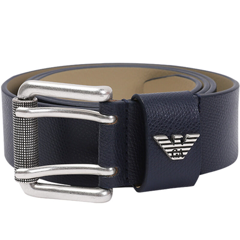 Emporio Armani | Men Leather Double Pin Belt ราคา 6,959 บาท*ส่งฟรี