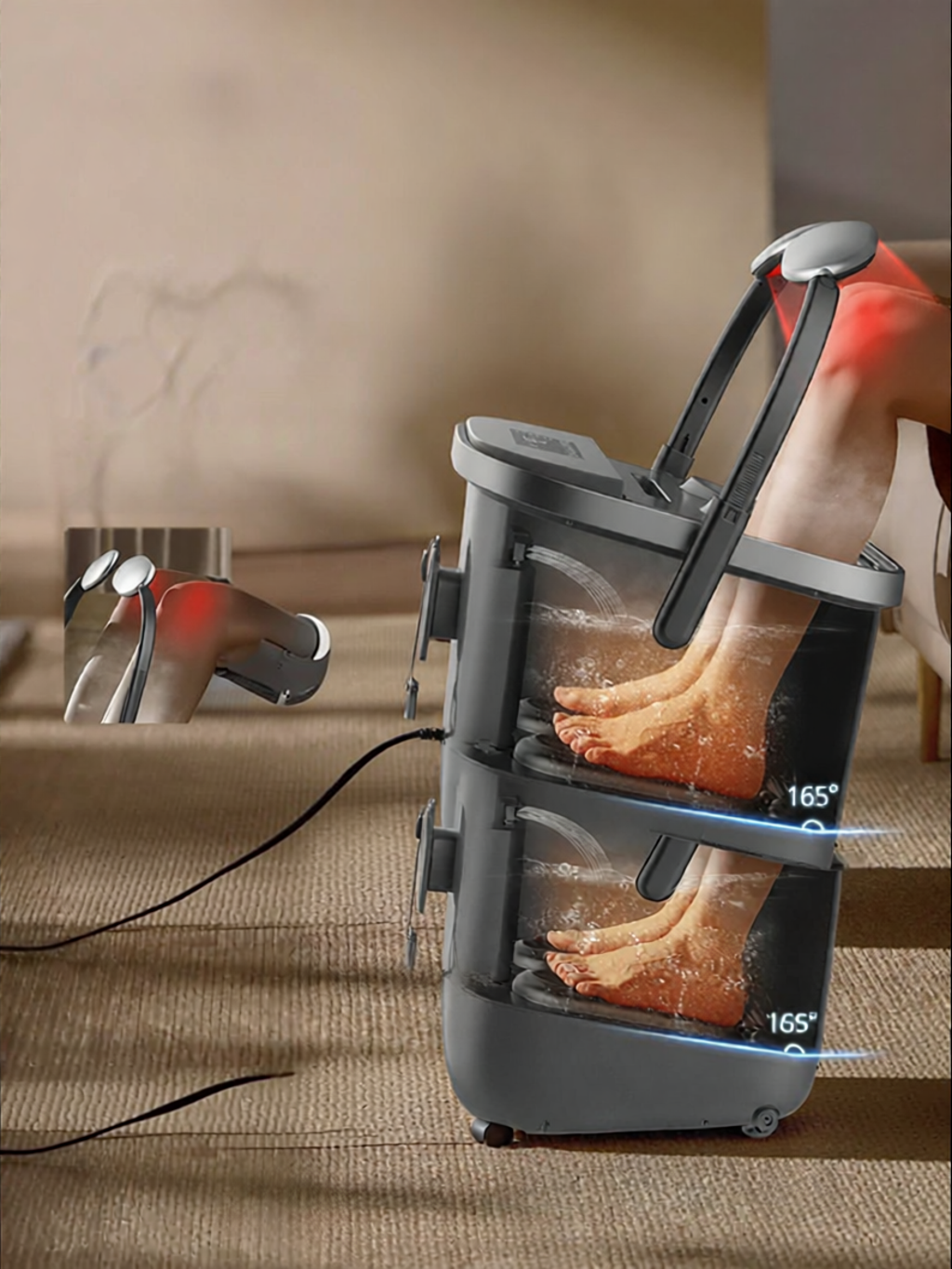 Philips | Thermostatic Heating Health Preserving Sterilizing Electric Massaging Footbath ราคา 9,611 บาท*ส่งฟรี