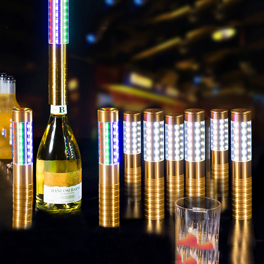 LED Flash Sticks บรรยากาศขวดไวน์แชมเปญบริการ Sparkler สําหรับ VIP ...