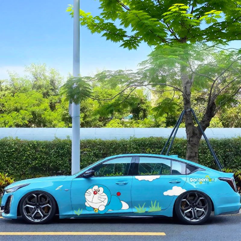 CANJING | Doraemon Cartoon Character Cadillac CT5 Custom Color Change Film ราคา 1,851 บาท*ส่งฟรี