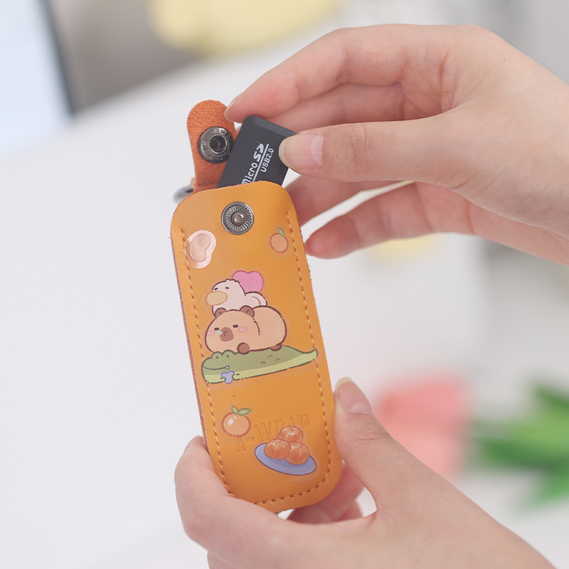 amiable tiger | Cute Sticker USB Storage Pouch Shockproof ราคา 217 บาท*ส่งฟรี