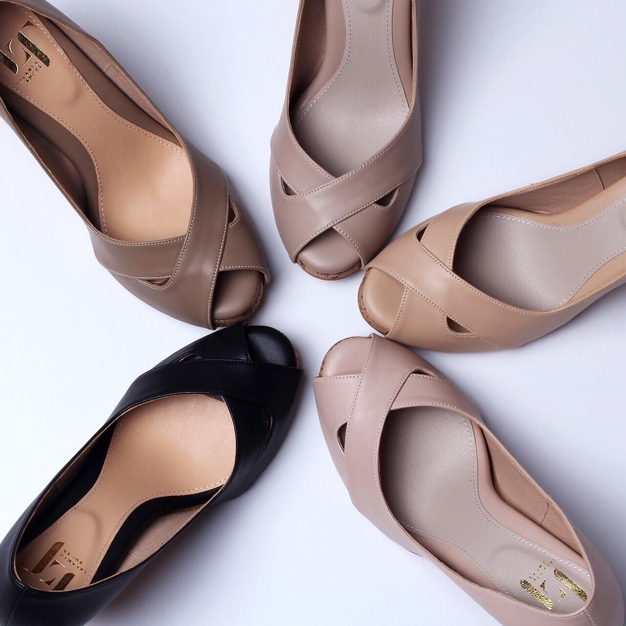 LALANTA 65 KHAKI รองเท้าส้นสูง เสริมโฟมด้านหน้า 8 มิลลิเมตร ราคา 890 บาท*ส่งฟรี