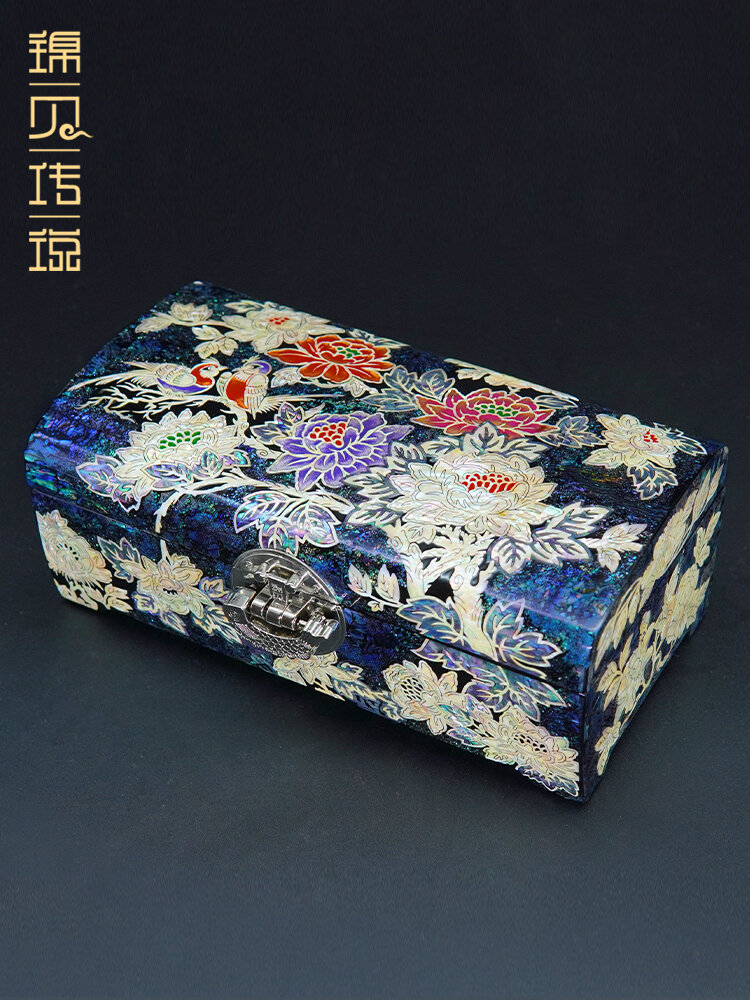 JINBEICHUANSHUO | High-End Wooden Handmade Jewelry Organizer Box ราคา 33,737 บาท*ส่งฟรี