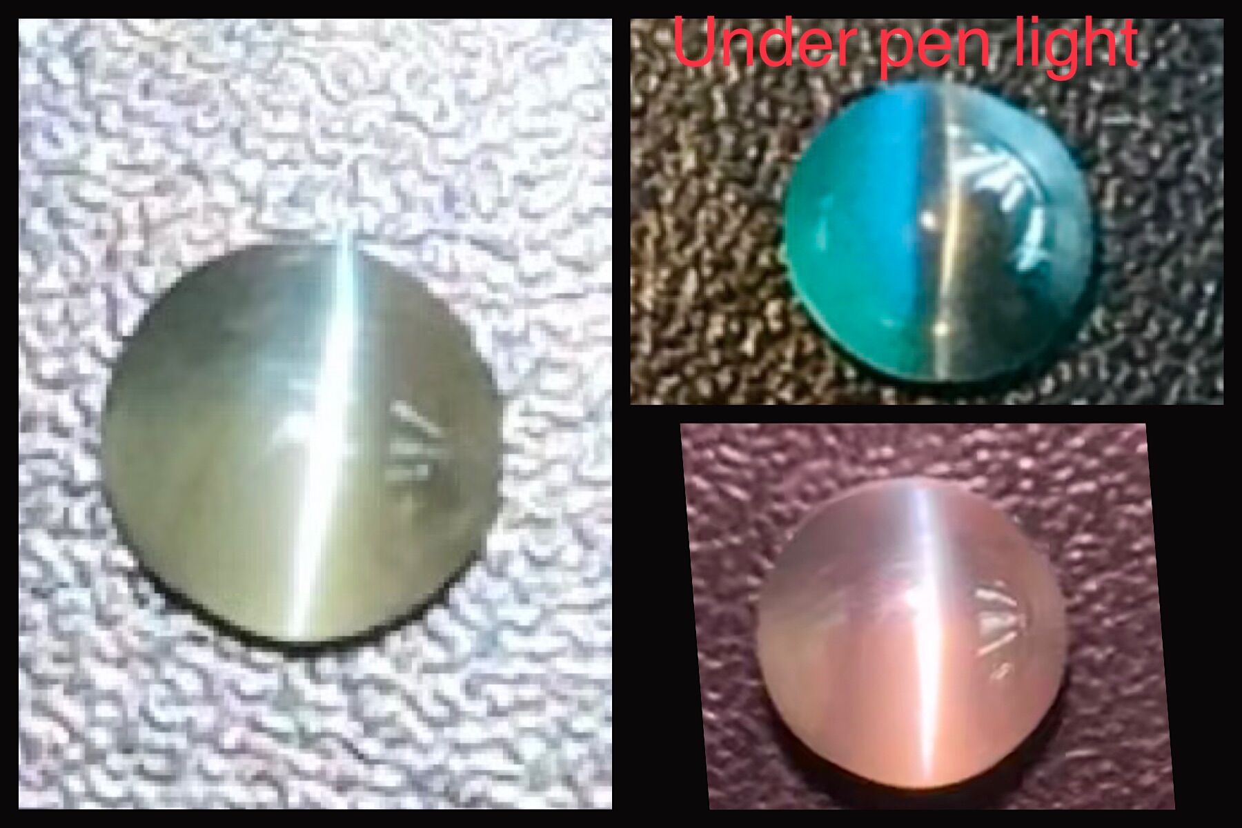 1.77cts Oval 6x4.7(depth)mm Sharp Line Natural Alexandrite Catseye Loose ราคา 36,000 บาท*ส่งฟรี