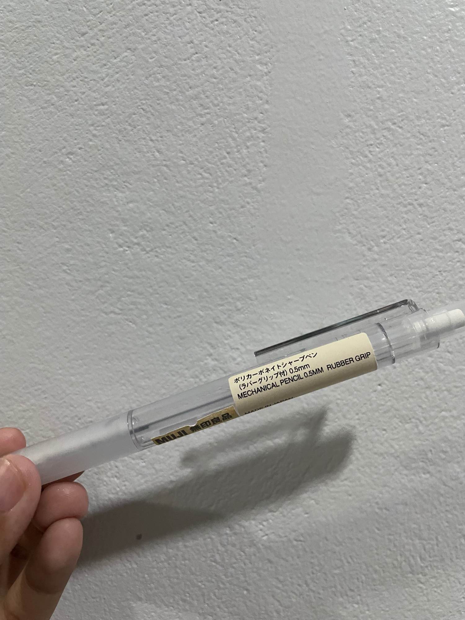 MUJI Polycarbonate Mechanical Pencil W - Rubber Grip