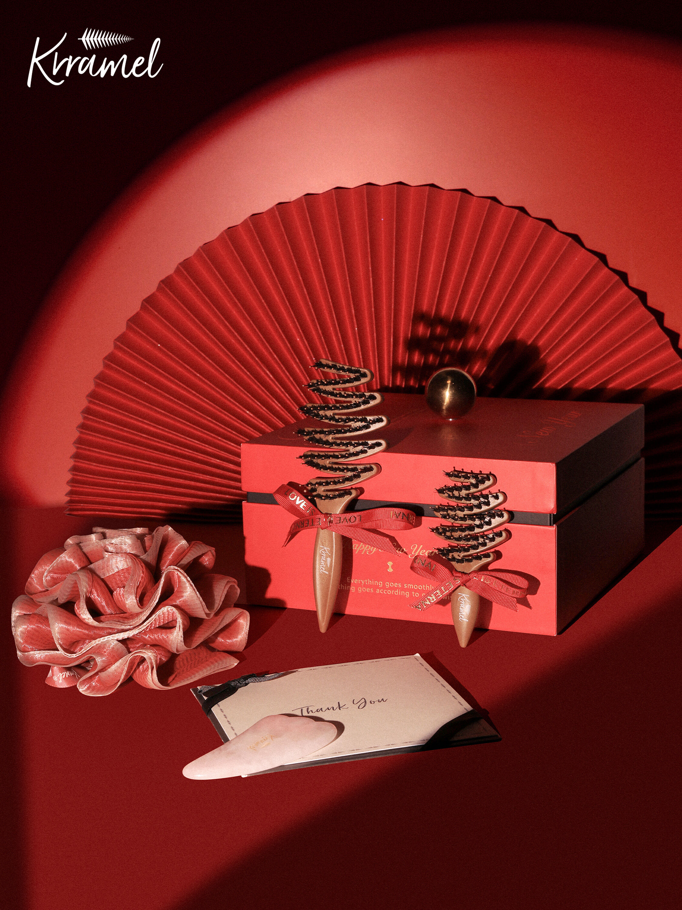 KRRAMEL | Birthday Gift Bridal Gift Hair Care Gift Set with Cushion Comb ราคา 2,193 บาท*ส่งฟรี