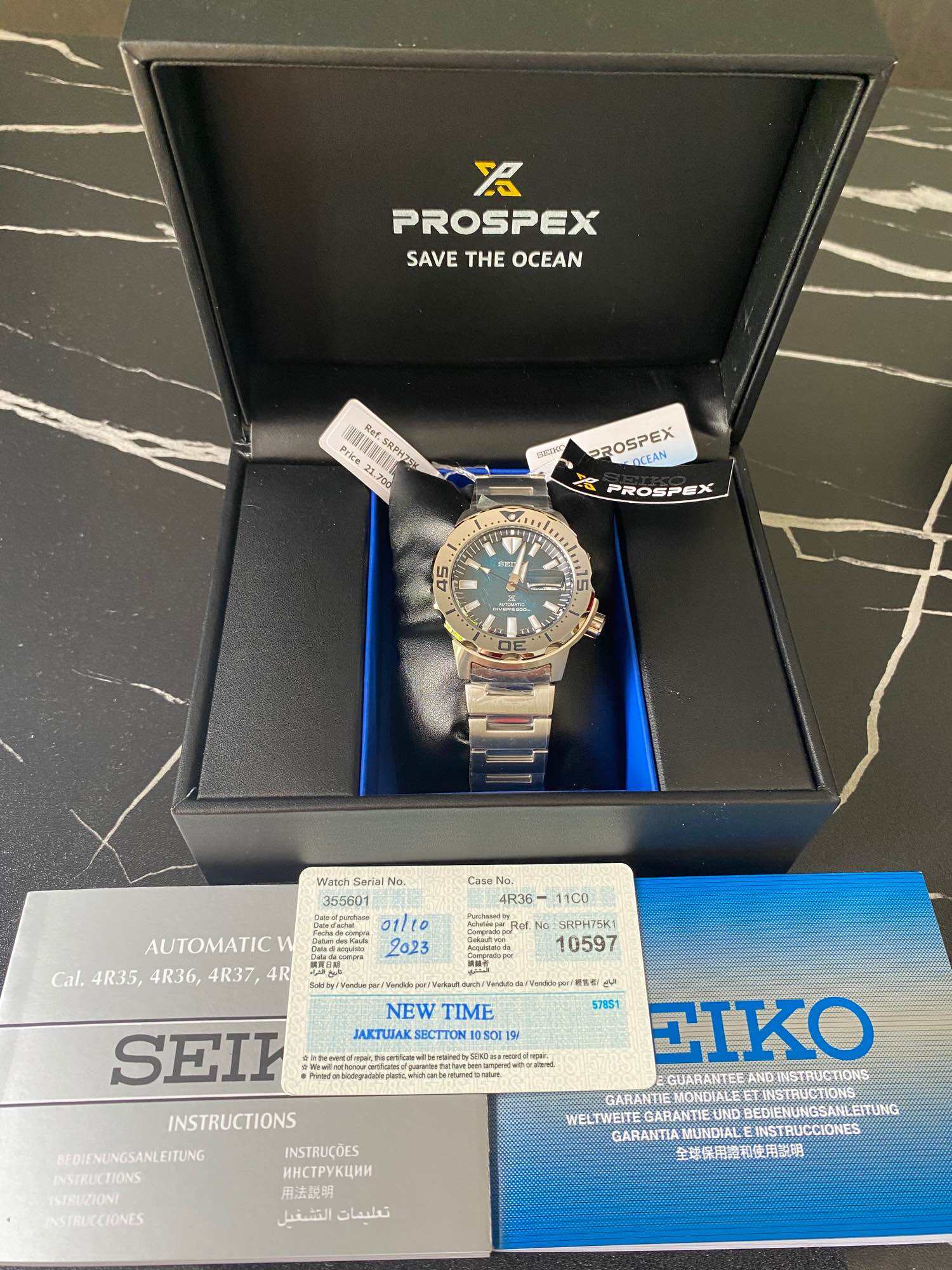 Seiko Prospex Monster Drives Penguin Lazada .th