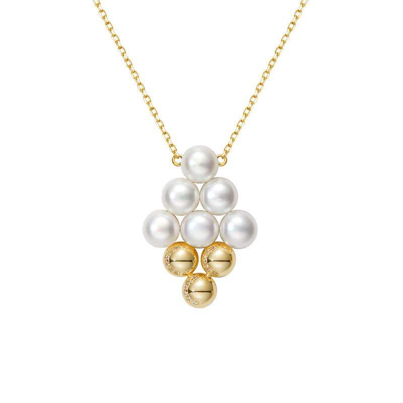 HUSSAIN | Geometric Freshwater Pearl Long Necklace ราคา 6,635 บาท*ส่งฟรี