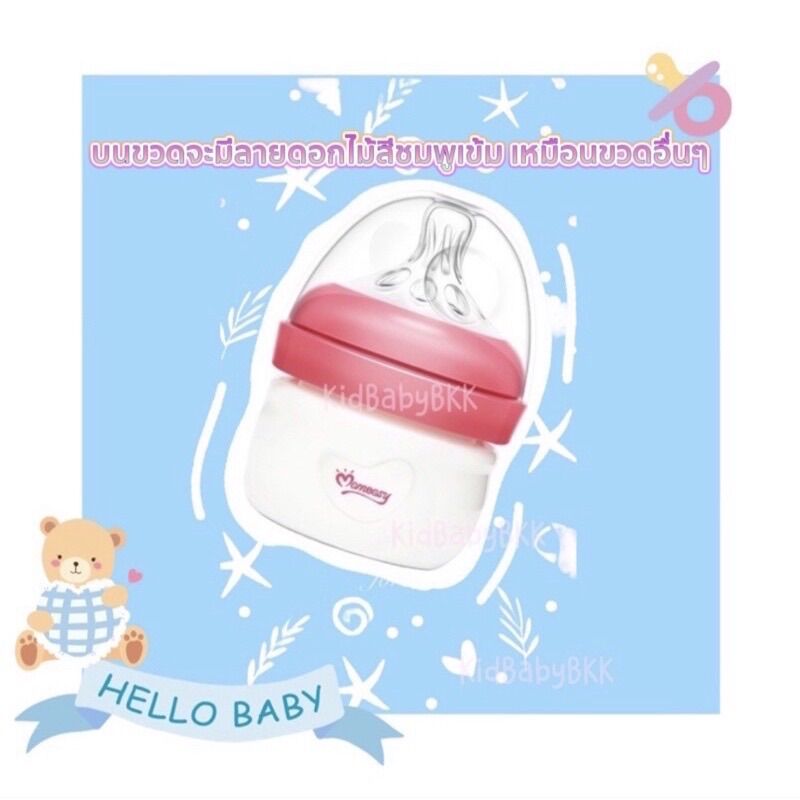 ⚡️พร้อมส่ง⚡️ ขวดนมคอกว้าง 2 ออนซ์ Momeasy ป้องกันโคลิค จุกนมแรกเกิด S