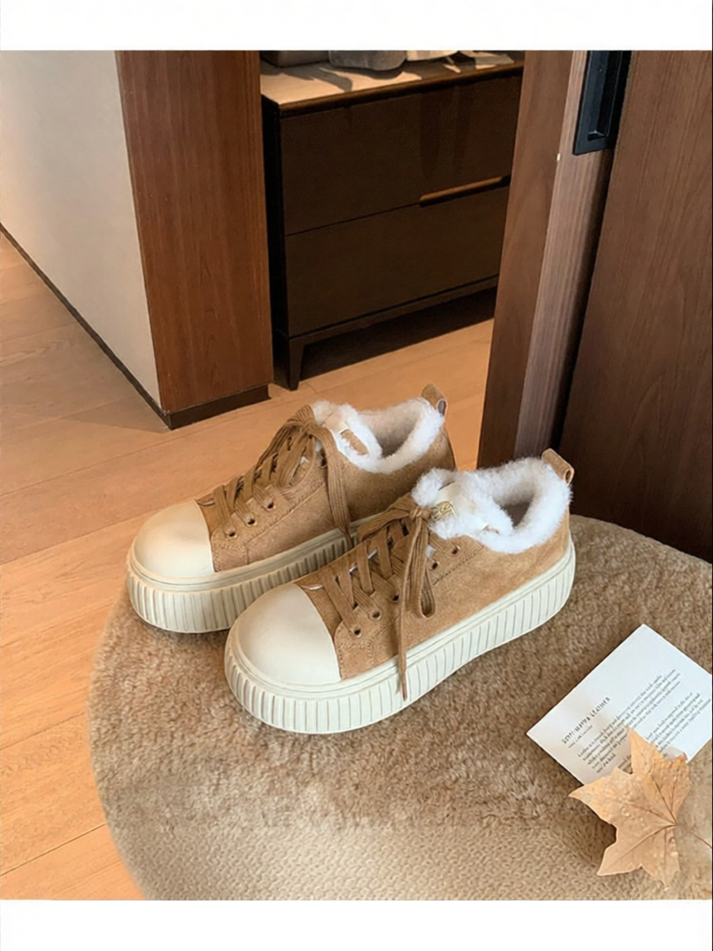SHÉII | Thick Sole Furry Slip-on Shoes