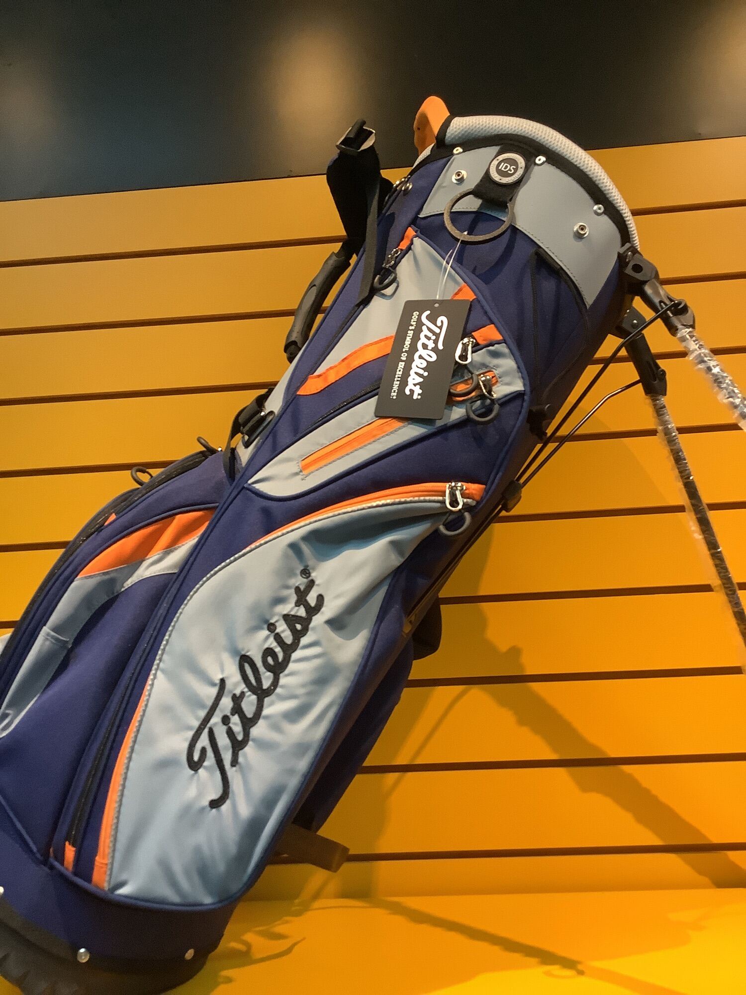 Titleist Stand Bag Cart/Carry Hybrid 14 navy/grey/orange Lazada.co.th