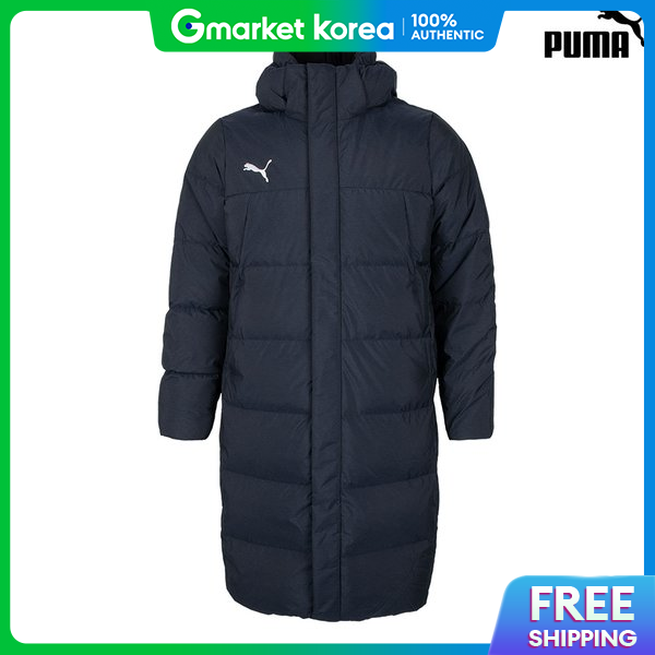 PUMA | Puma Winter Warm Outerwear Kk Duck down Long Padded Jacket Bench Coat Navy ราคา 7,477 บาท*ส่งฟรี