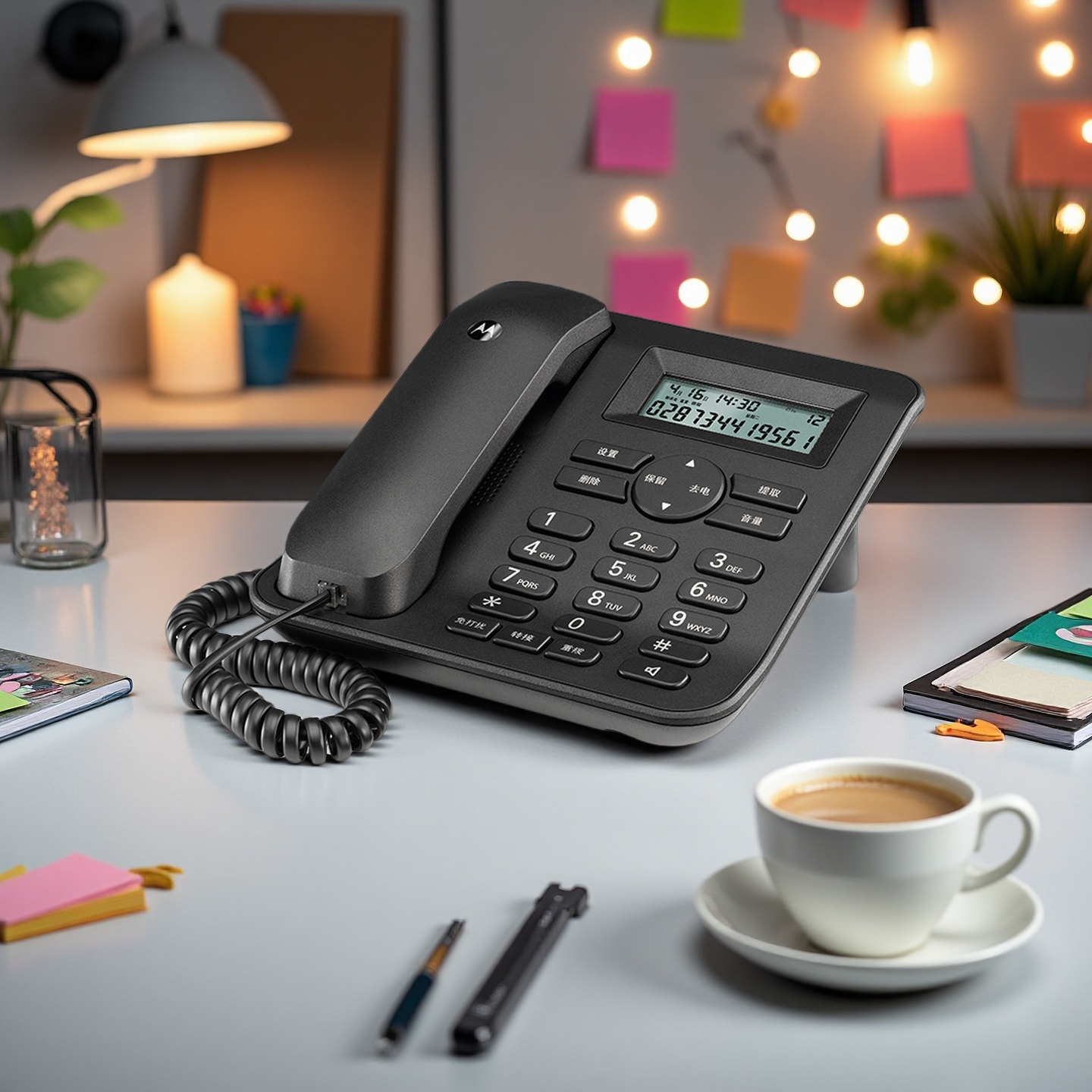 Motorola | Home Office Fixed Phone With Caller ID No Battery ราคา 788 บาท*ส่งฟรี