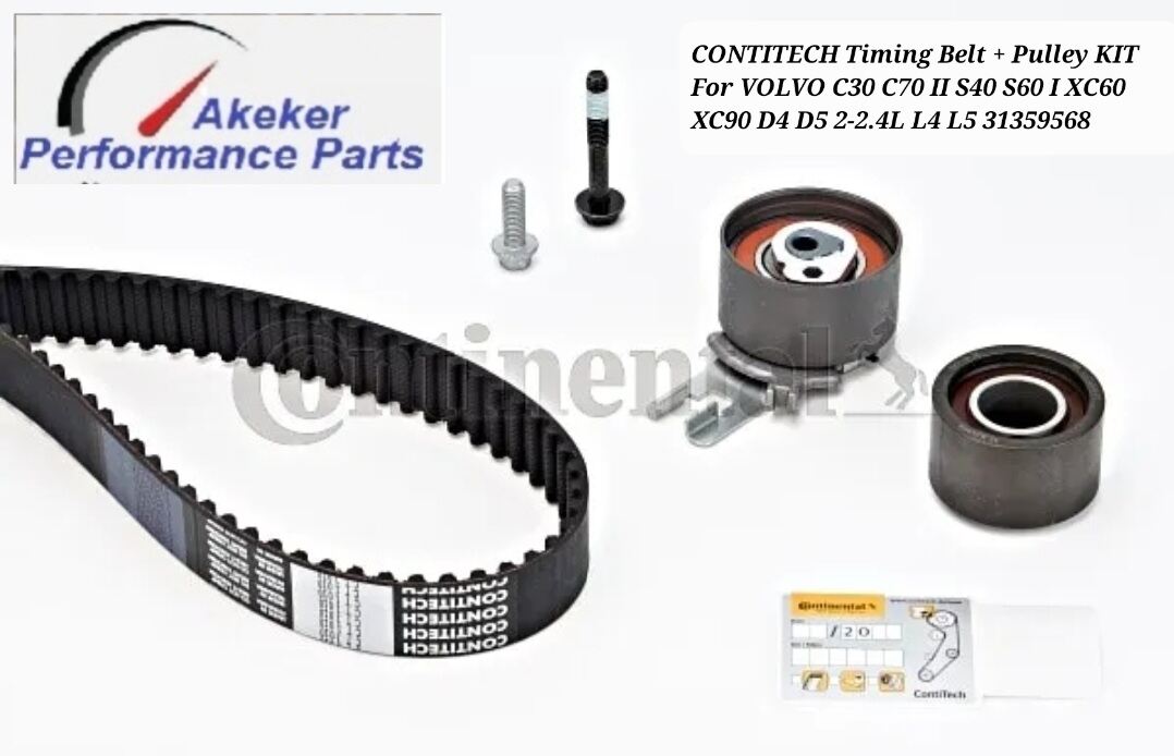 CONTITECH Timing Belt + Pulley KIT For VOLVO C30 C70 II S40 S60 I XC60