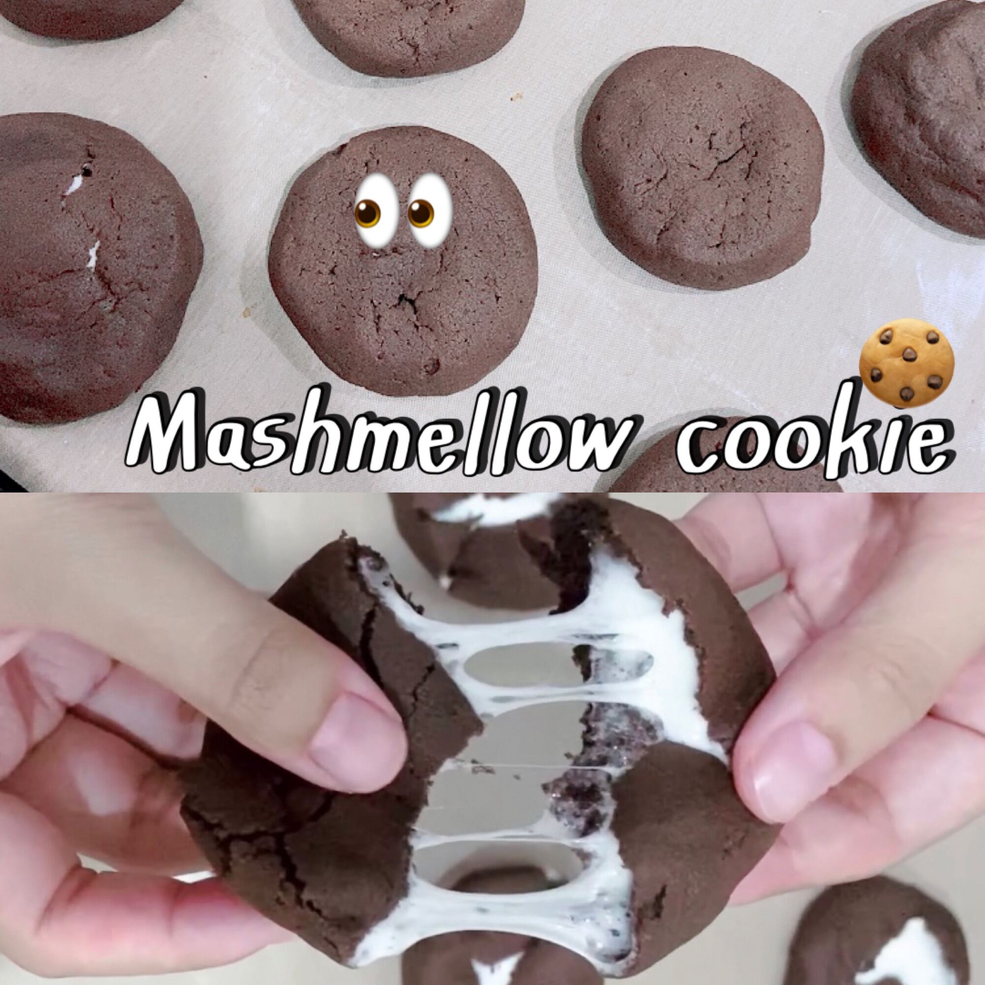 Mashmellow soft cookies 🍪 ll คุกกี้นิ่มสอดไส้มาร์ชเมลโล่