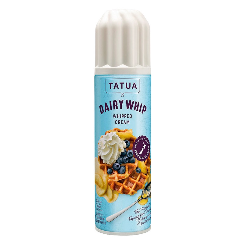 Tatua Dairy Whip Whipped Cream 400g  ตาตัว  วิปครีมแท้ไขมันต่ำ ปริมาณ 400 กรัม