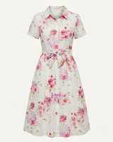 ONLY ชุดเดรส ชุดออกงาน คอปก กระดุมหน้า BELTED SHIRT DRESS (A0204)