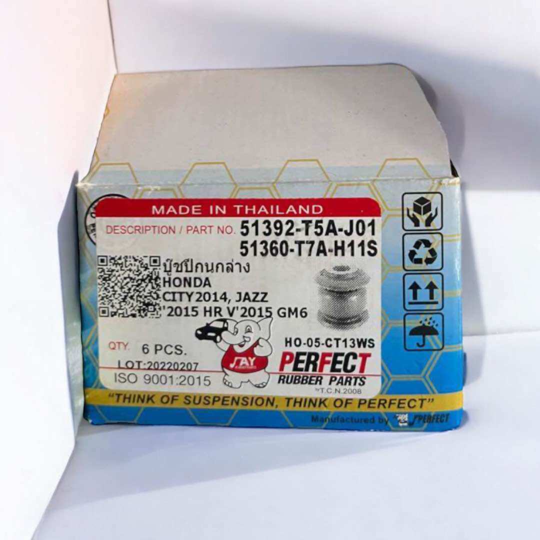 บูธปีกนกล่างตัวเล็ก Honda Jazz Gk Honda CITY Honda HRV ปี 2,014-2,024 รหัสสินค้า 51392-T5A-J01 จำนวนต่อ 1 ตัว Brand Perfect ราคา 210 บาท*ส่งฟรี