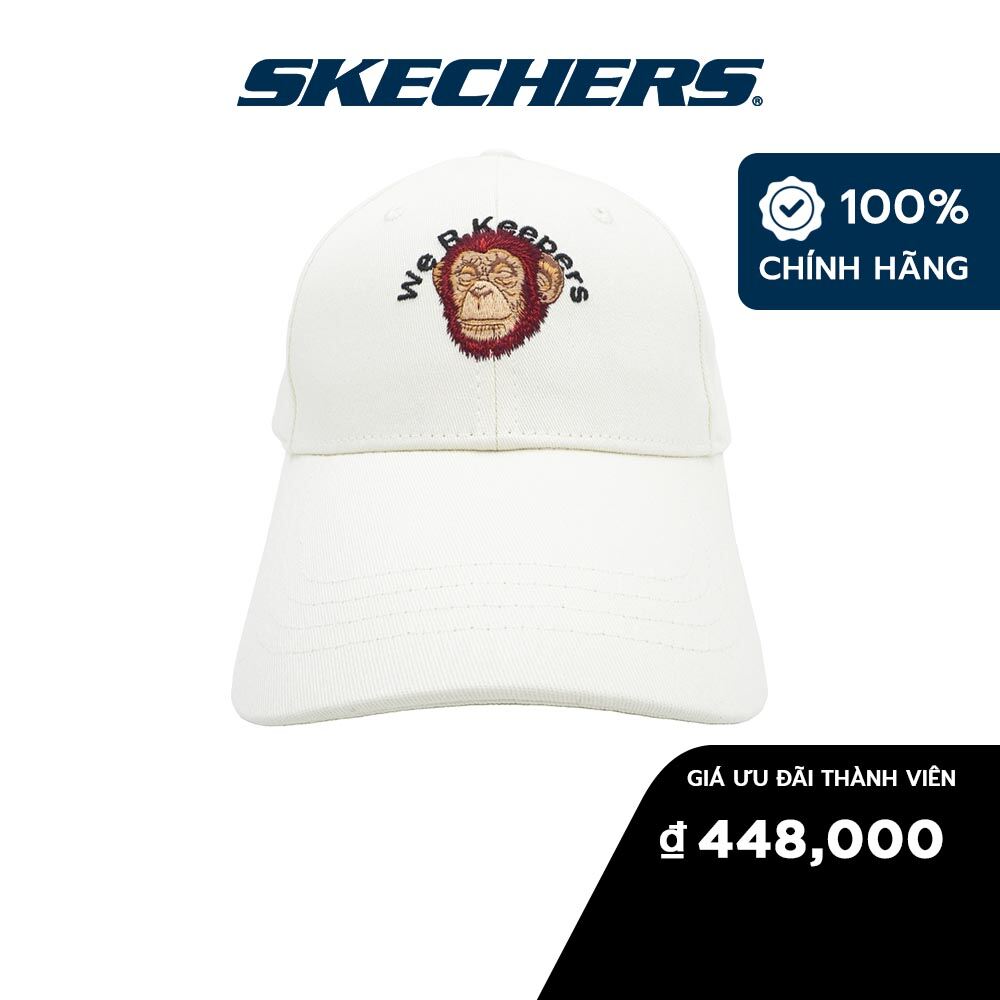 Skechers unisex nón lưỡi trai, mũ bóng chày thường ngày laughing animal - l422u090-00na