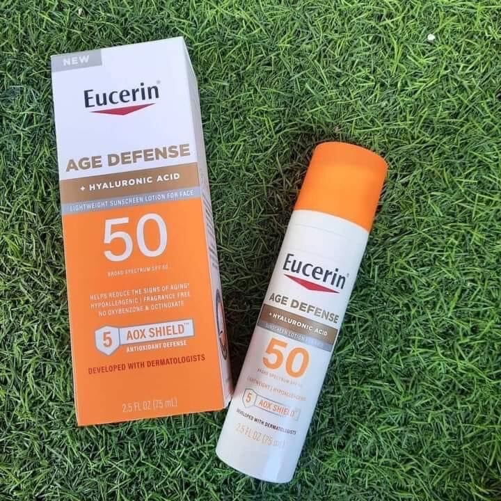 Eucerin , Age Defense +Hyaluronic Acid , Lightweight Sunscreen Lotion
