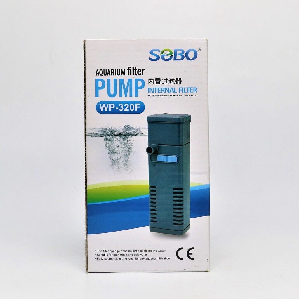 ส่งไว ปั๊มน้ำพร้อมกระบอกกรอง Aquarium Internal Filter SOBO WP320F WP