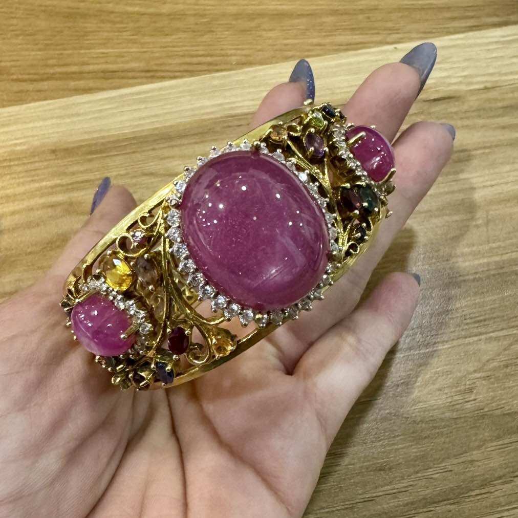 🔥 Genuine Ruby Bracelet, Graded Gemstones Genuine Jewelry the Product Has a Warranty Certificate from Aufu Store. ราคา 45,000 บาท*ส่งฟรี