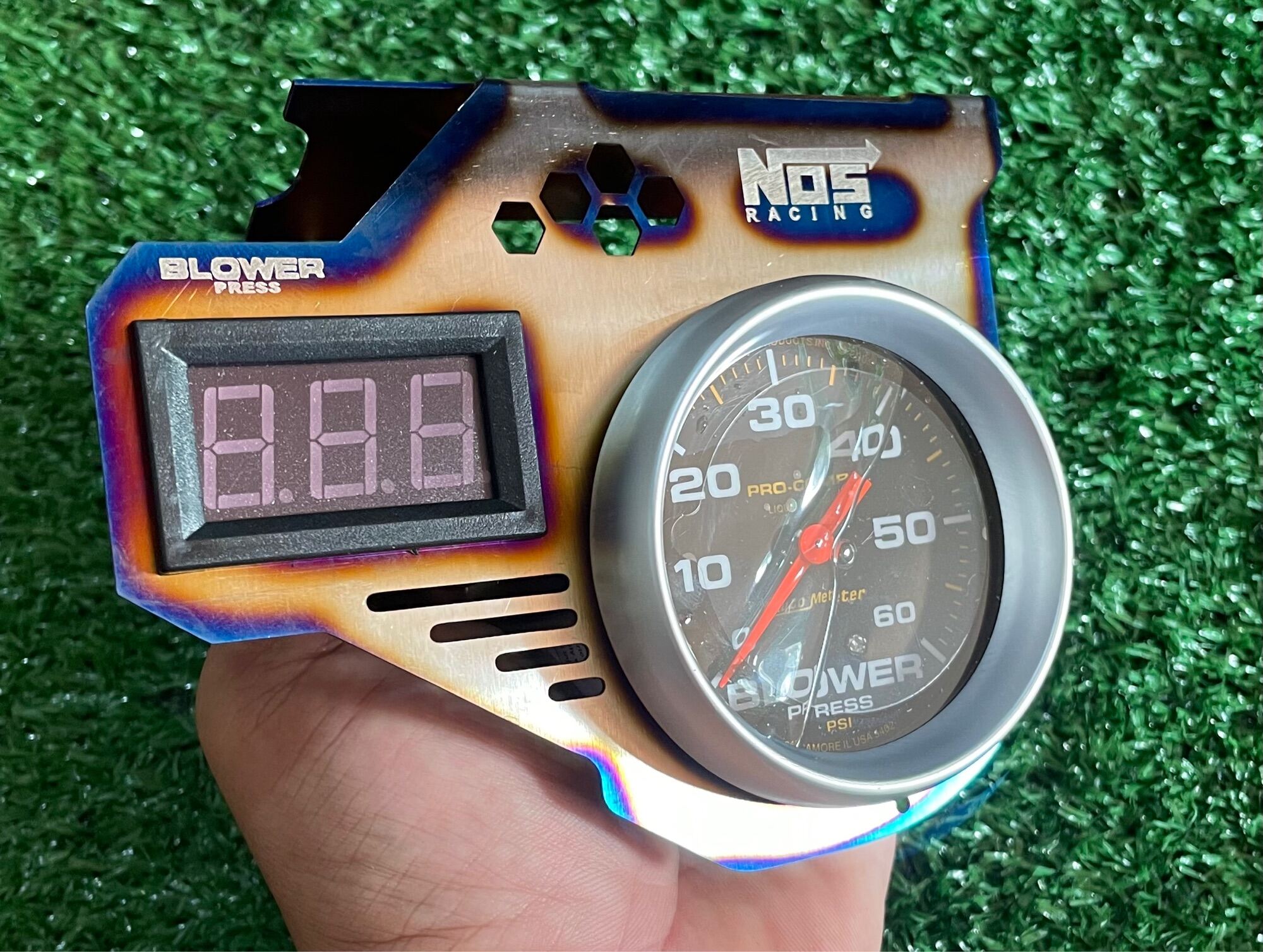 วัดแรงดันท้ายราง+วัดบูส+ขาใหญ่(ชุดแต่งครบ) Roger Car Parts