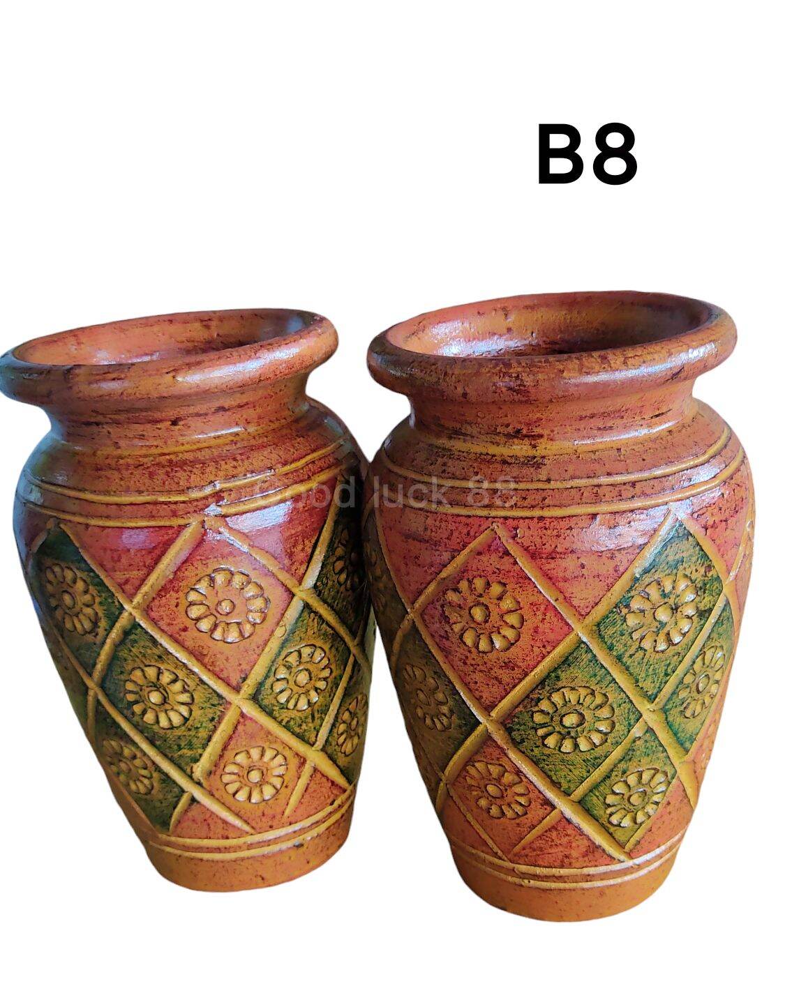 แจกันดินเผา เครื่องปั้นดินเผา( ราคา//ต่อใบ )กว้าง 12 ซ.ม. X สูง 21 ซ.ม.