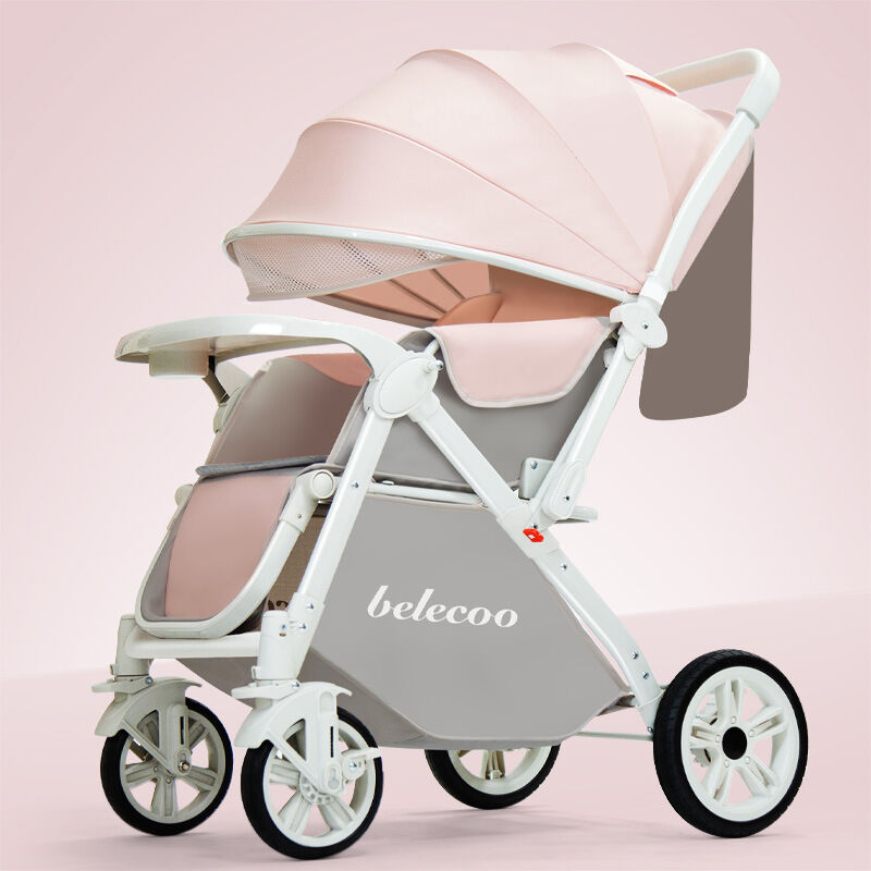 BONINGYU | High Landscape Reversible Baby Stroller Foldable Shock Absorption