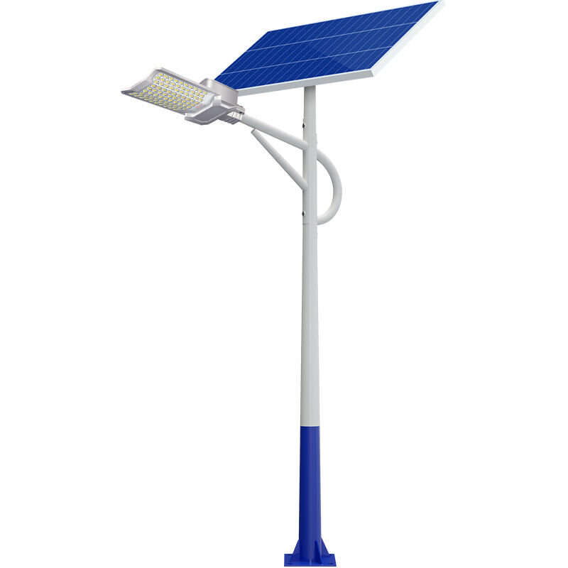 LANSHI | Solar Street Light with LED Light Strip and Pole 6000W High Brightness ราคา 5,081 บาท*ส่งฟรี