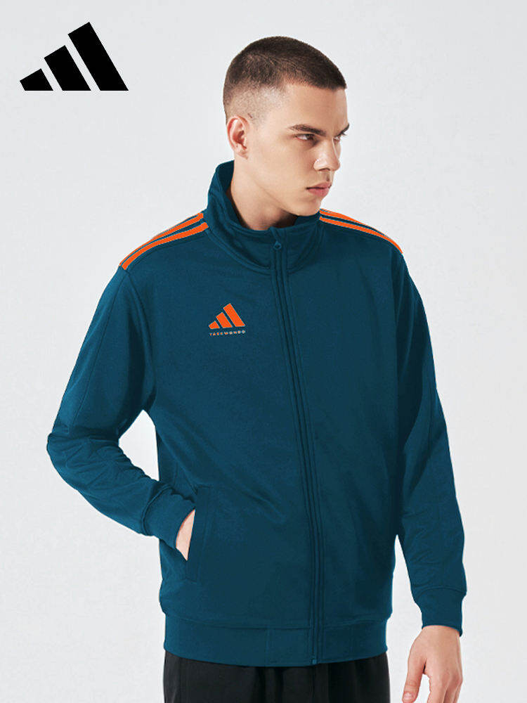 adidas | Classic Three Stripes Running Jacket Blue