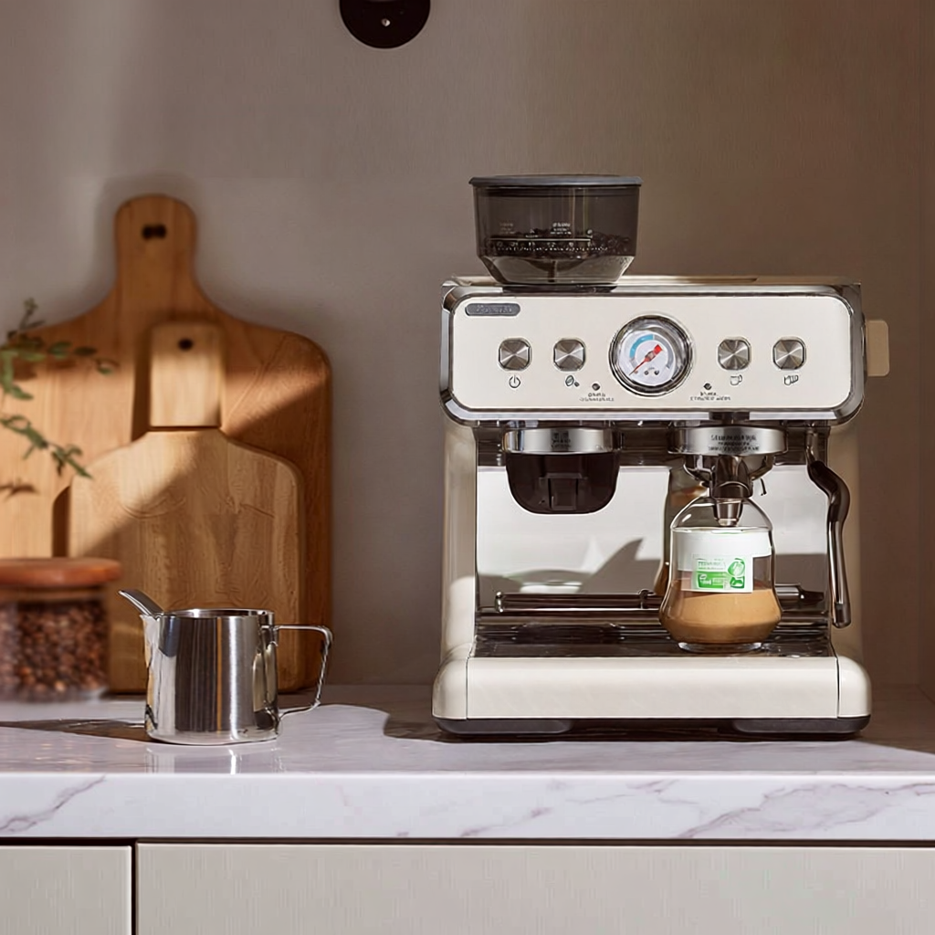 Barsetto | Second Generation Semi-automatic Espresso Coffee Machine with Grinder ราคา 27,586 บาท*ส่งฟรี