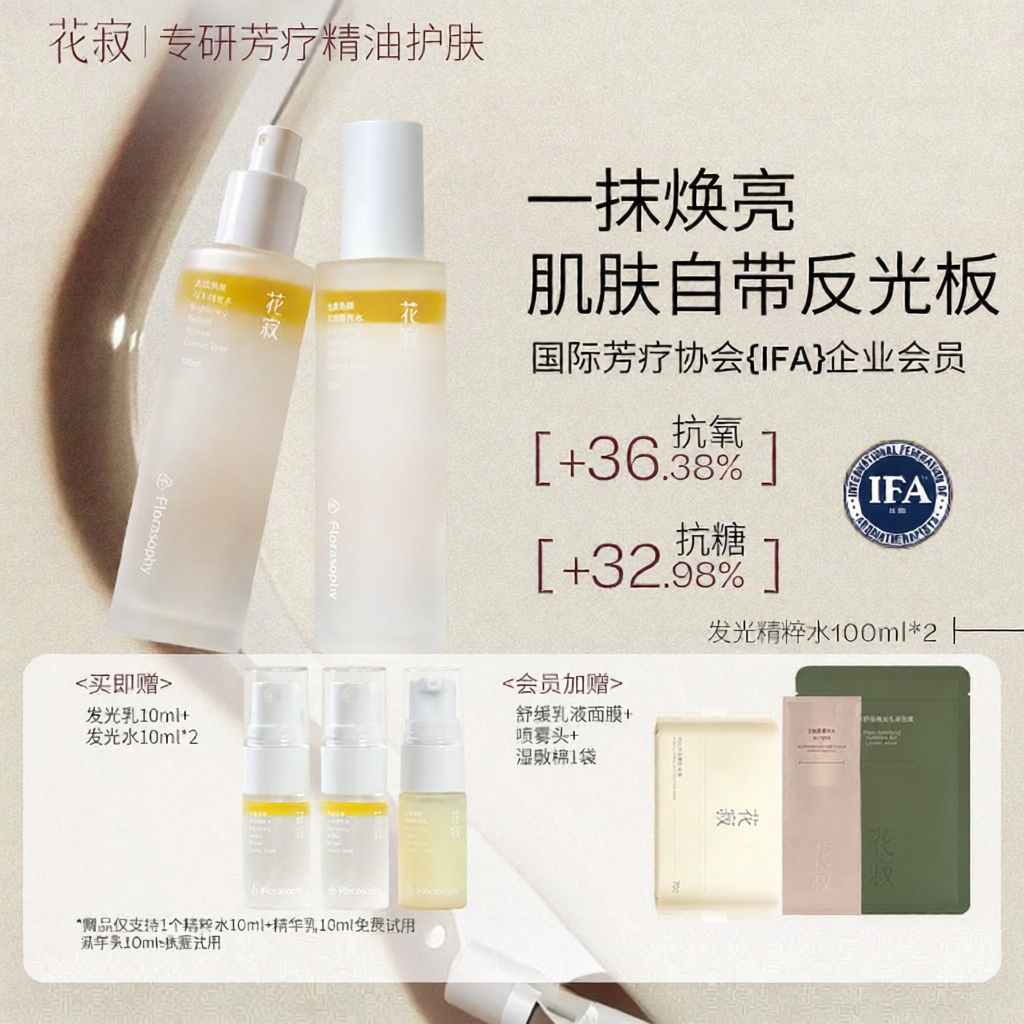Florasophy | Brightening And Moisturizing Skin Care Set ราคา 3,257 บาท*ส่งฟรี