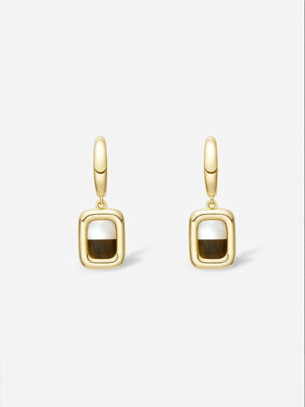 HEFANG Jewelry | Cappuccino Design Earrings Elegant and Versatile Accessory ราคา 11,057 บาท*ส่งฟรี