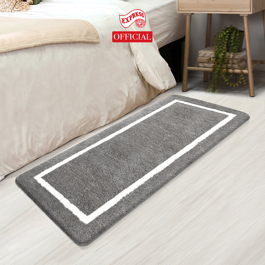 STELLAR BORDER LONG MAT 50x120cm. SOFT MAT THICK 16-20mm BATH ROOM MATS, TPR ANTI-SLIP BACKING, WASHABLE, QUICK DRY * EXPRESS CARPET ราคา 1,050 บาท*ส่งฟรี