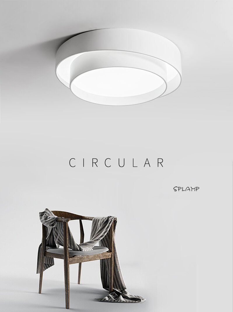 SHANGPINYUN | Modern Minimalist LED Ceiling Light Full Spectrum Eye Protection ราคา 2,412 บาท*ส่งฟรี