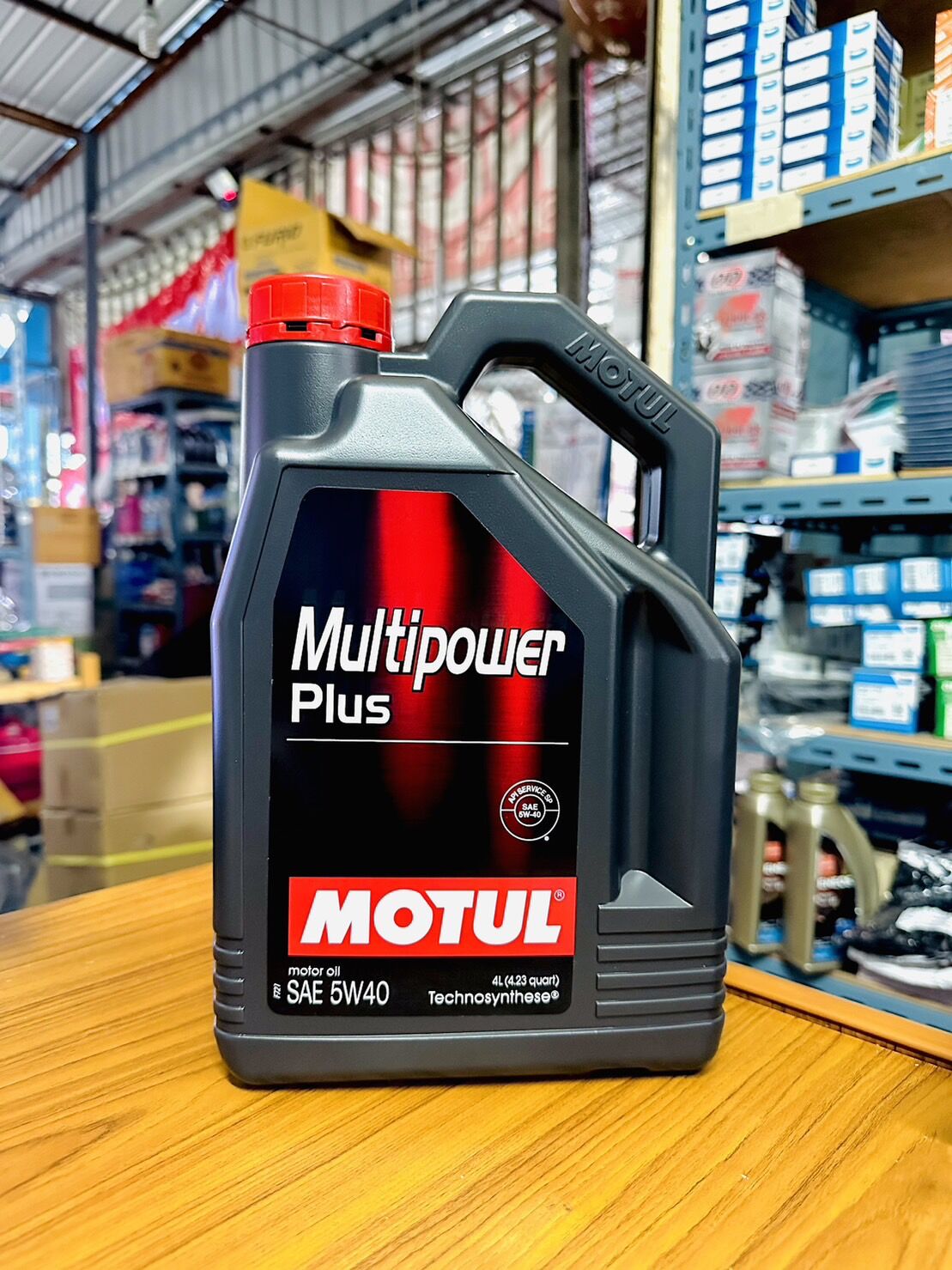 MOTUL น้ำมันเครื่องเบนซิน Multipower Plus 5W-40 น้ำมันเครื่องกึ่ง ...