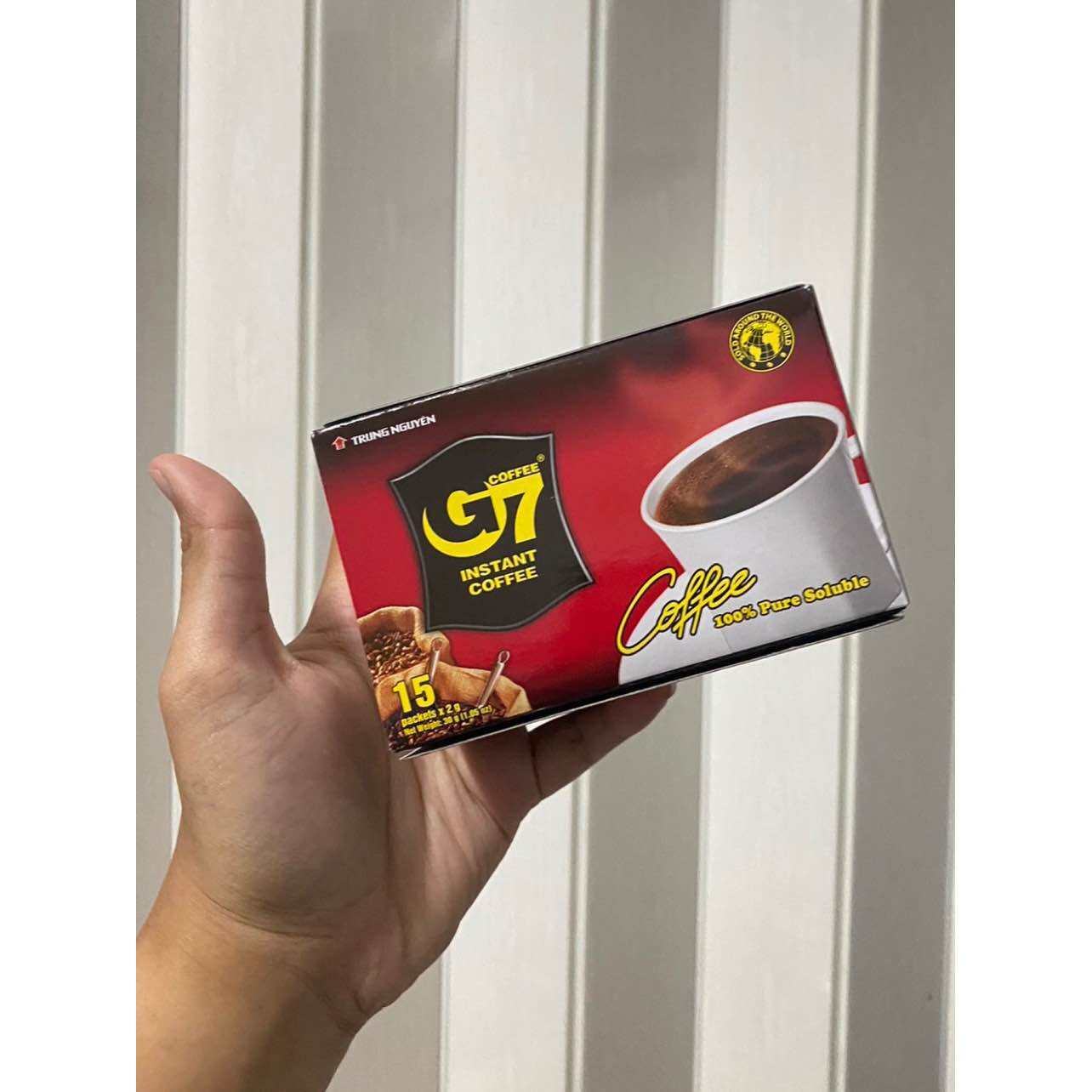 G7กาแฟ เวียดนาม กาแฟดำ 1กล่อง มี 15 ซอง (ซองละ 2 กรัม) ราคา 56 บาท*ส่งฟรี